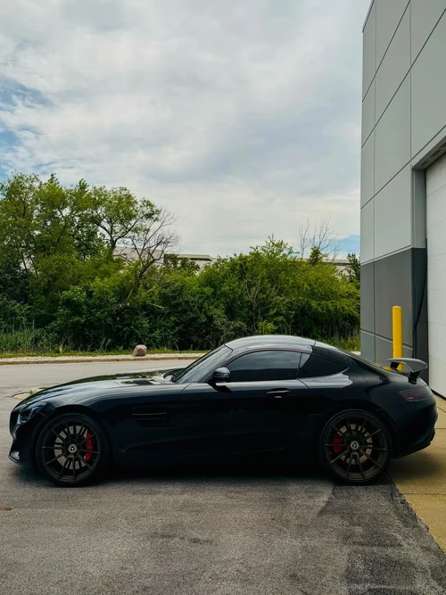 Mercedes-AMG GT S exterior side view — Axel Luxury Chicago
