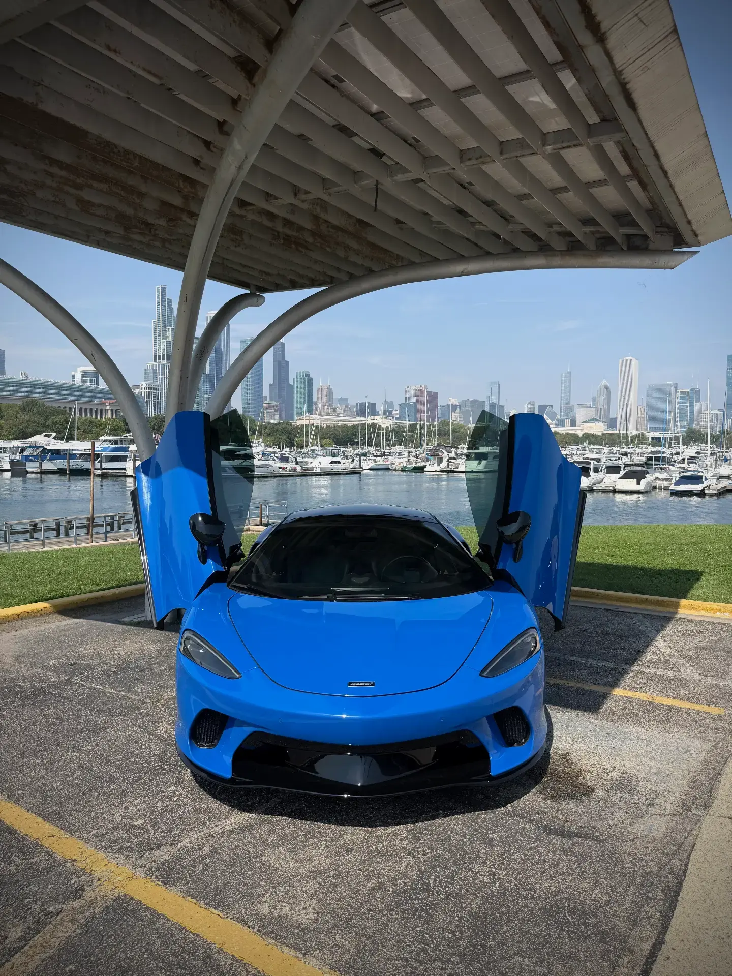 McLaren GT exterior front view — Axel Luxury Chicago