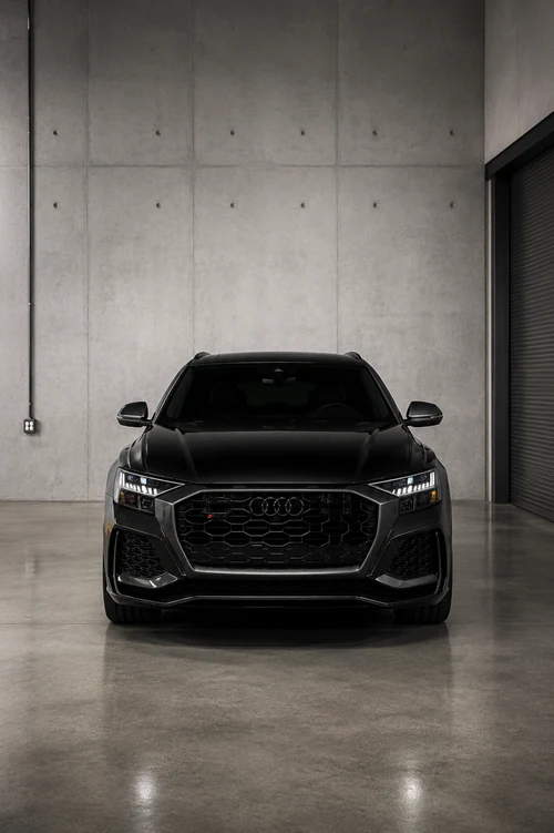 Audi RS Q8 exterior front view — Axel Luxury Chicago