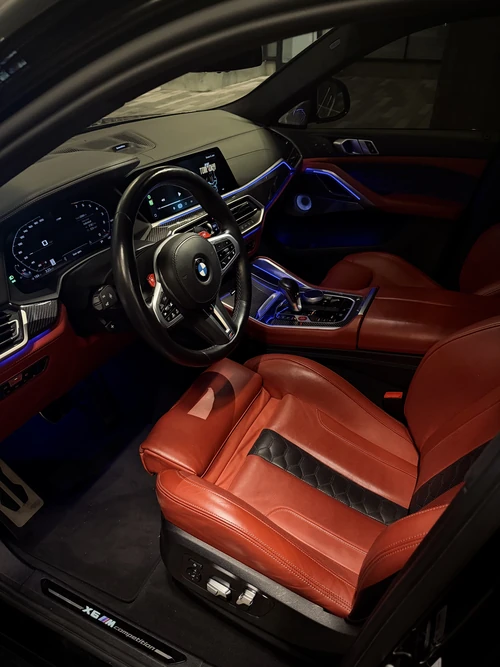 BMW X6M Competition interior — Axel Luxury Chicago