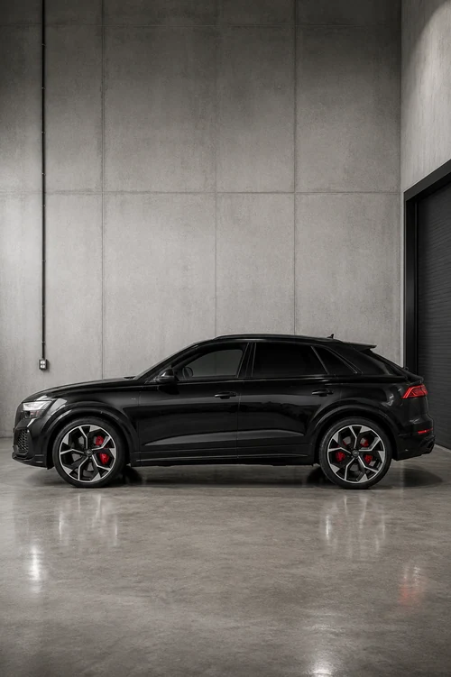 Audi RS Q8 exterior side view — Axel Luxury Chicago