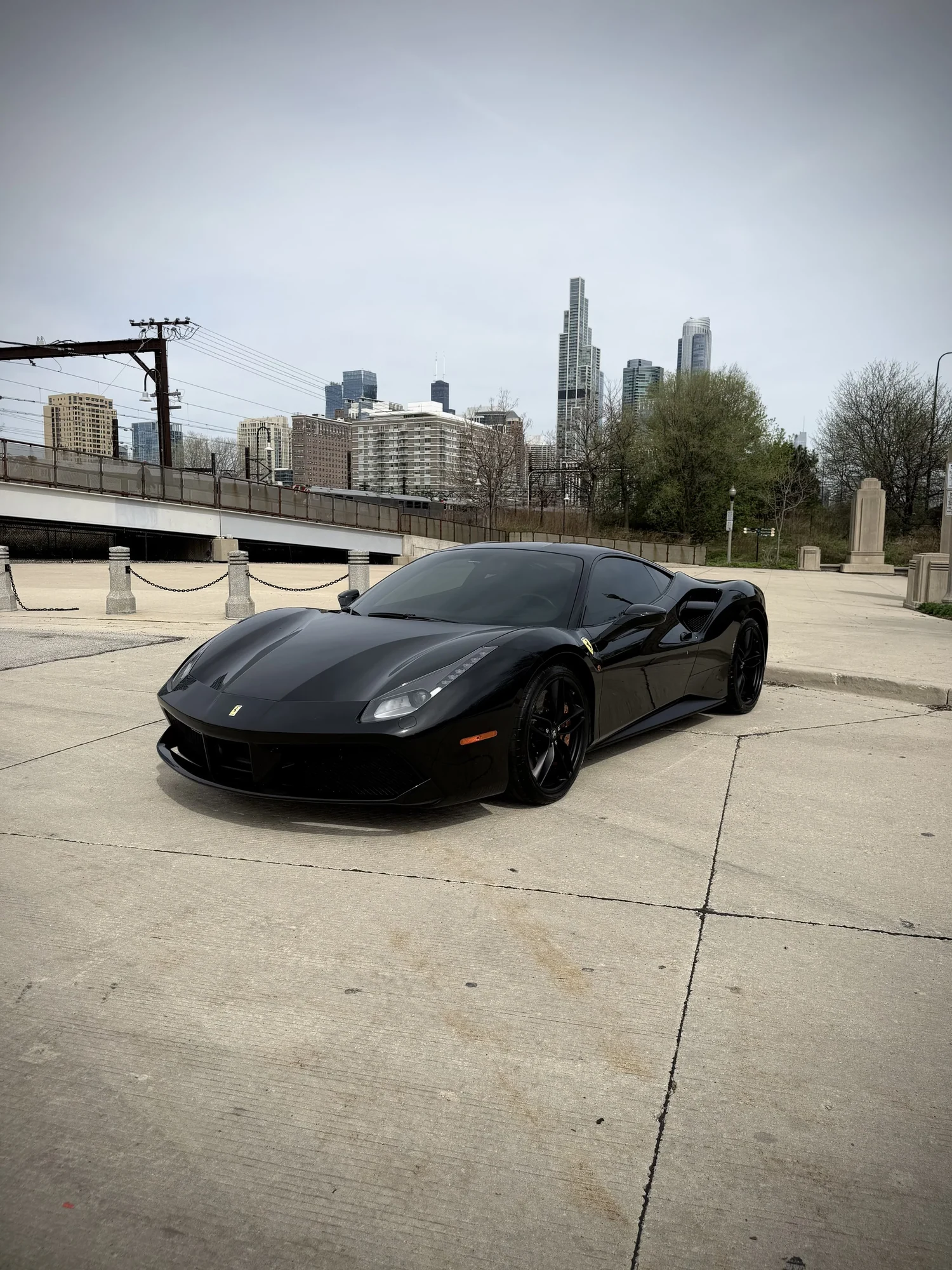 Ferrari 488 GTB from the Axel Luxury exotic car rental fleet in Chicago